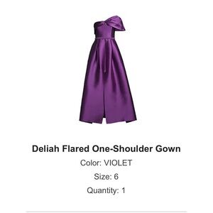 Sachin & Babi Purple Satin Dress